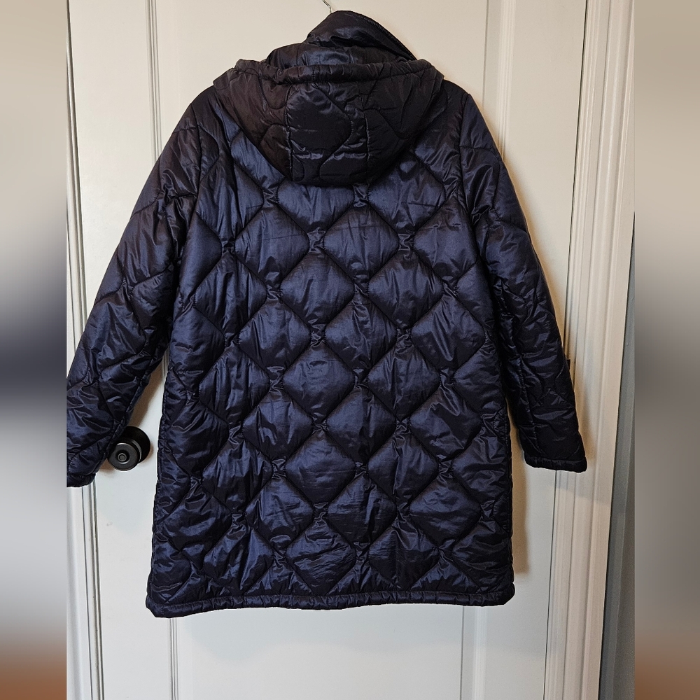 Calvin Klein Women's Quilted Puffer Jacket - Navy Lg - Picture 6 of 6
